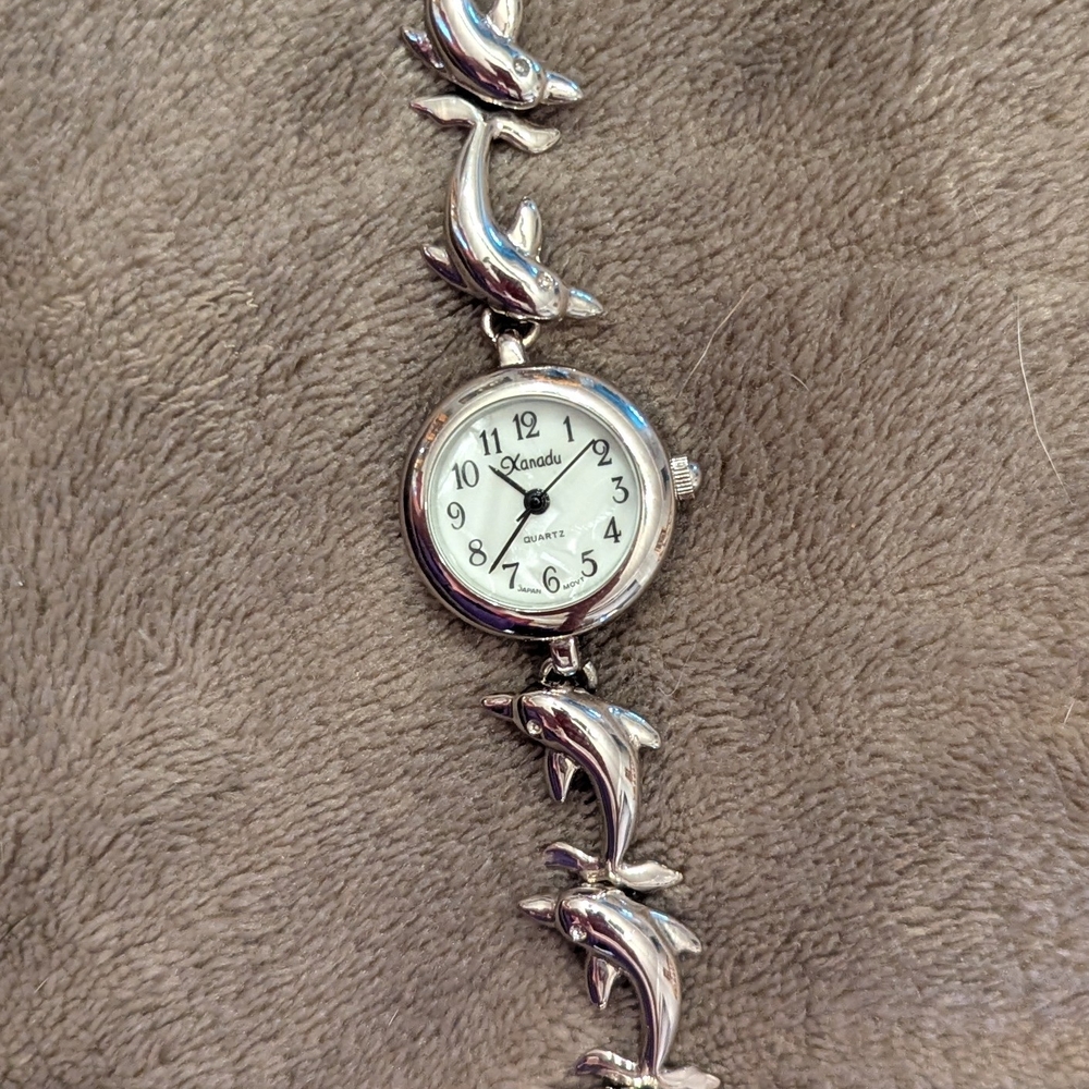 Xanda Dolphin Silver Watch